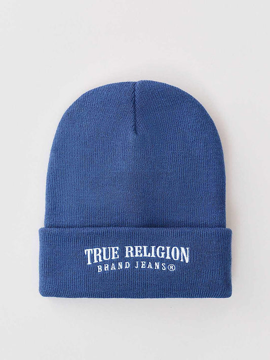 True Religion Arch Logo Beanie Eclipse