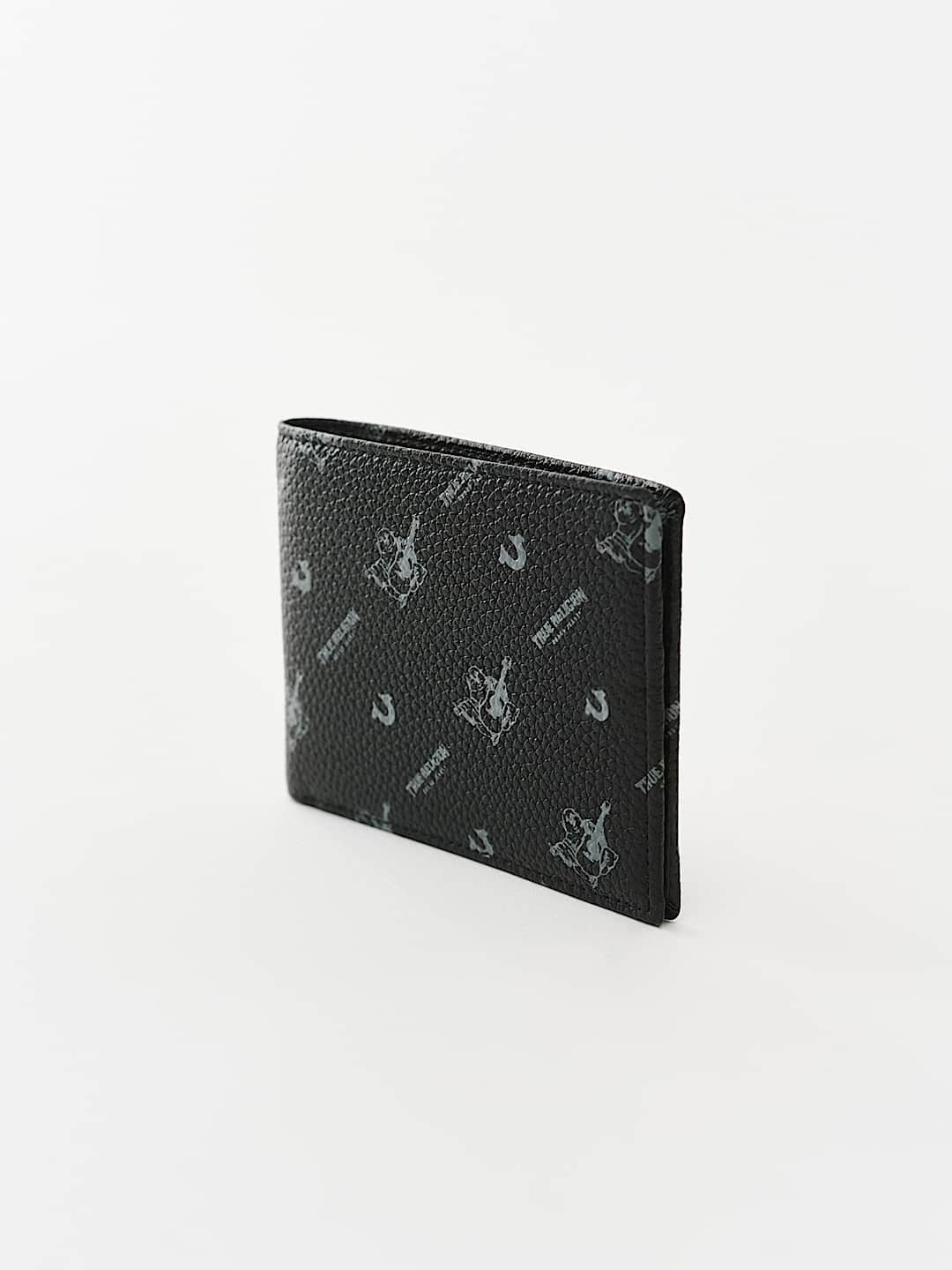 True Religion Monogram Wallet Jet Black