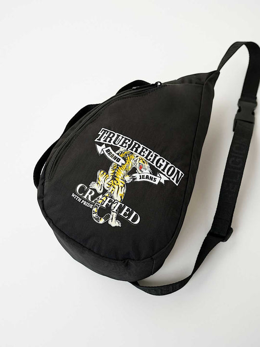 True Religion Bag Tiger Sling Jet Black