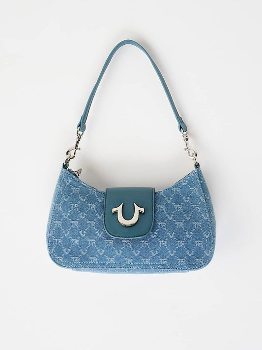 True Religion Bag Hs Aop Light Wash Blue