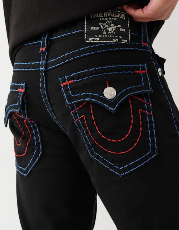 True Religion Ricky Super T Flap 34in 2sb Black Rinse