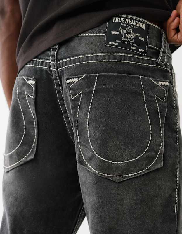 True Religion Ricky Big T Nf Oversized Hs 34in Chantey Black Wash