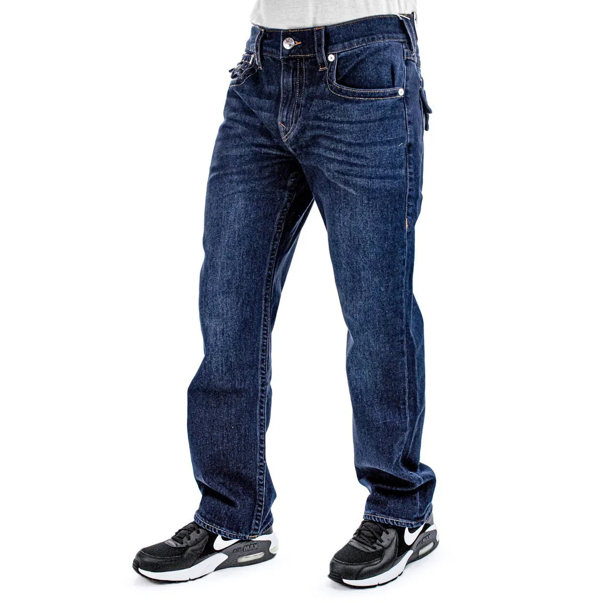 True Religion Jeans Ricky Sn Flap 32 In Damon Dark Wash