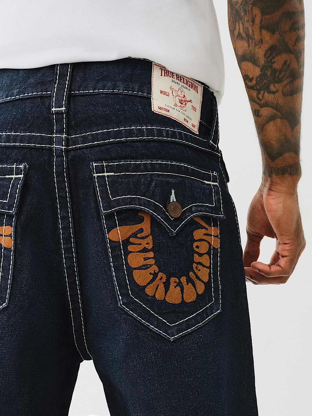 True Religion Vinny Big T Jeans Groovy Scorpio Dark Wash