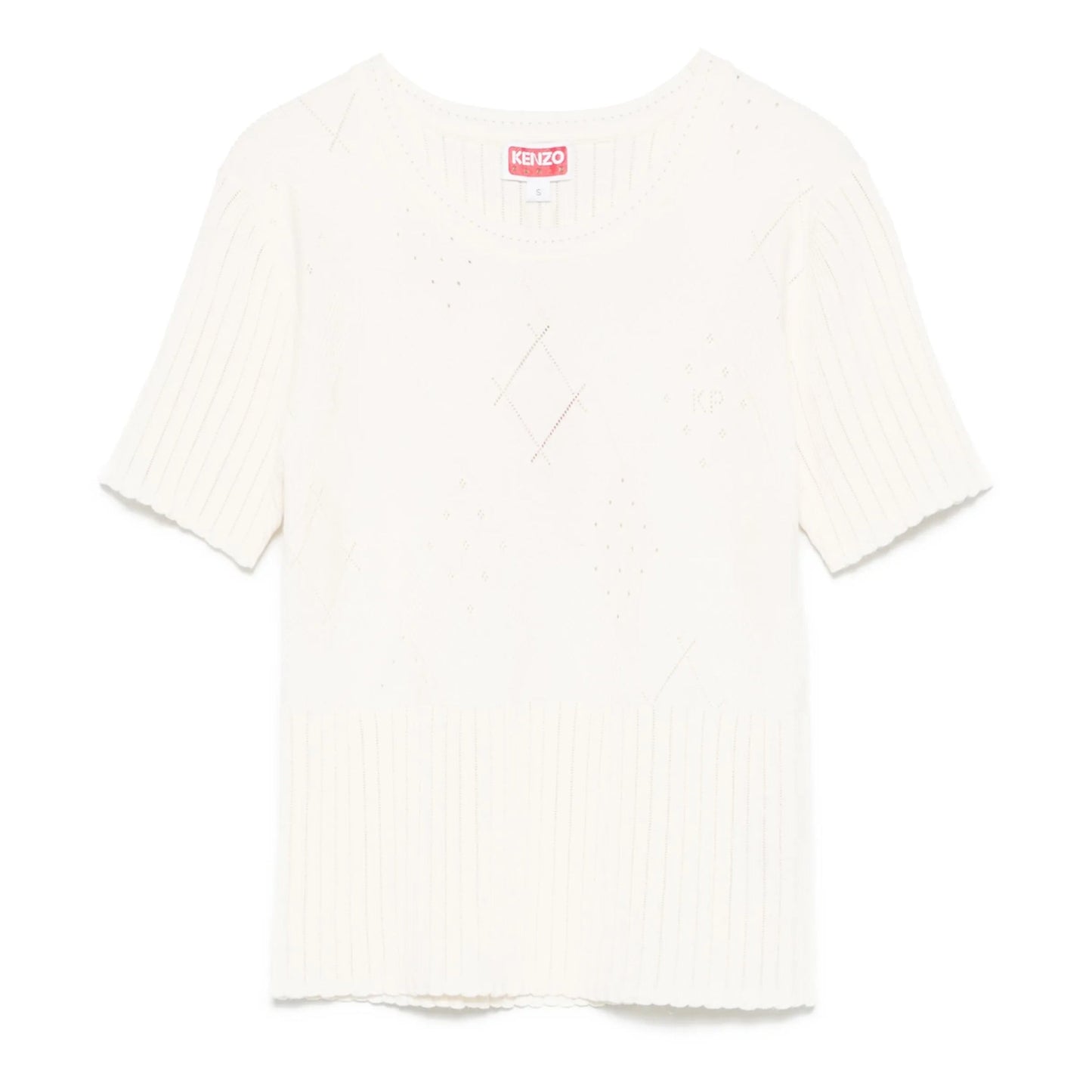 Kenzo T-Shirt Ladies Knitted Off-White