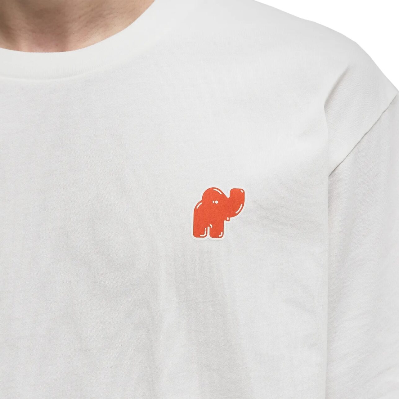 Kenzo T-Shirt Elephant Logo Off White