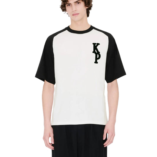 Kenzo T-Shirt Varsity Back Inscription White-Black