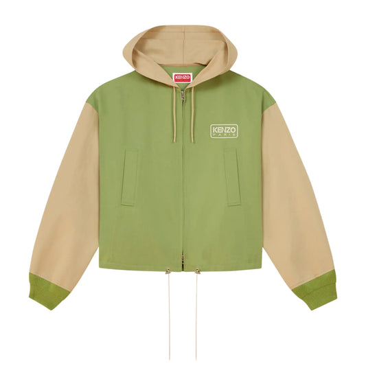 Kenzo Jacket Woven Parka Pale Khaki