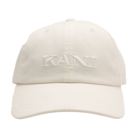 Karl Kani Cap Retro Distress Dad White