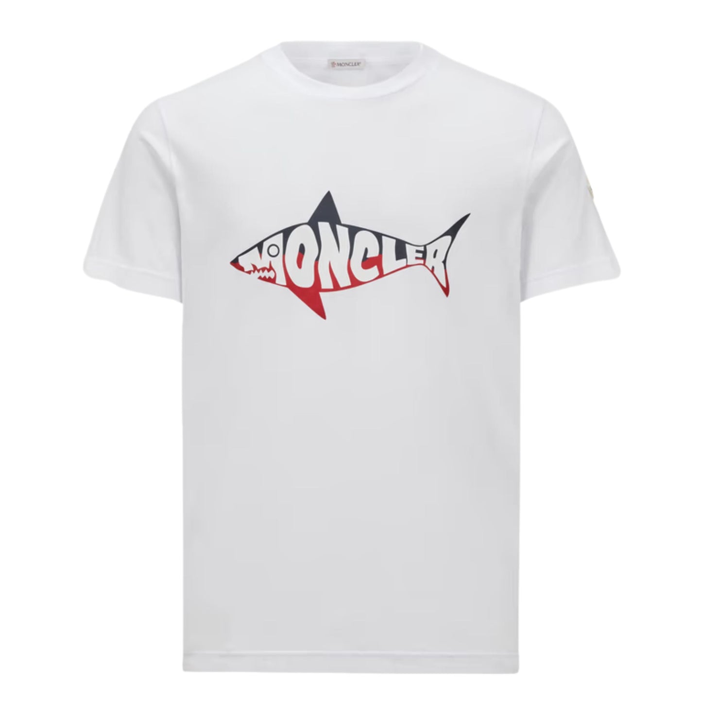 Moncler T-Shirt Shark Logo White
