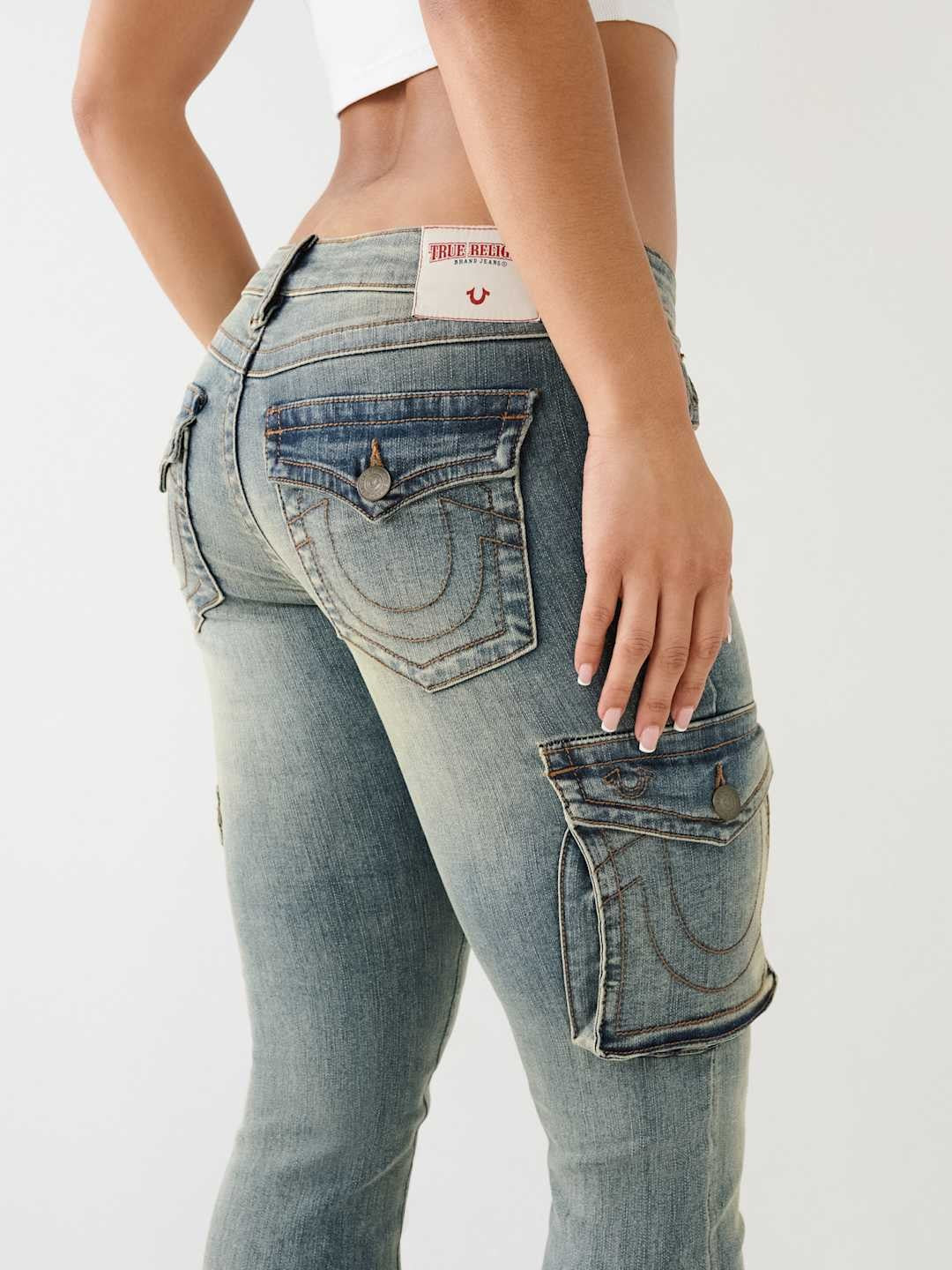 True Religion Jeans Becca Cargo Bootleg Medi