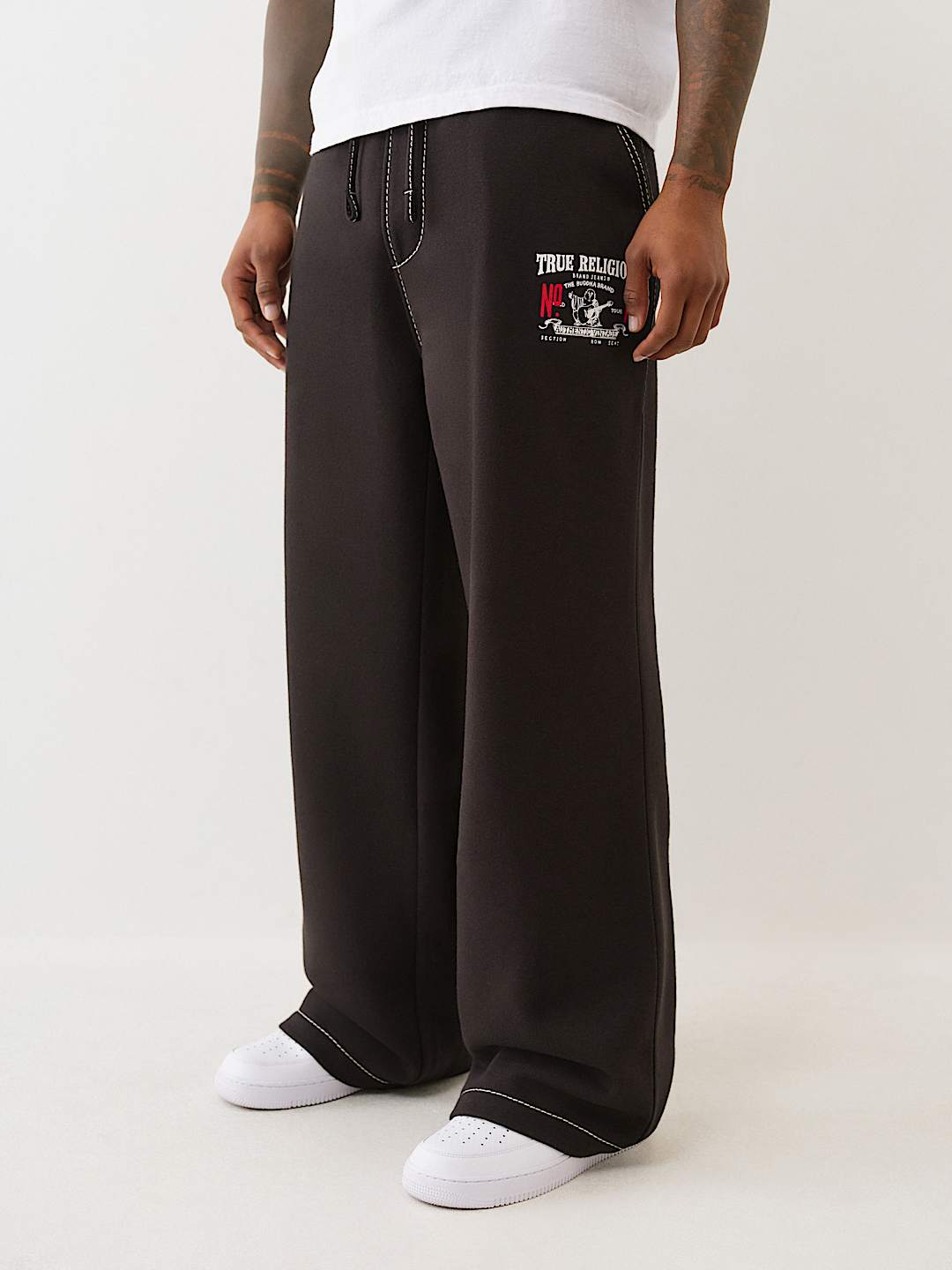 True Religion Sweatpants No1 Baggy Big T Jet Black