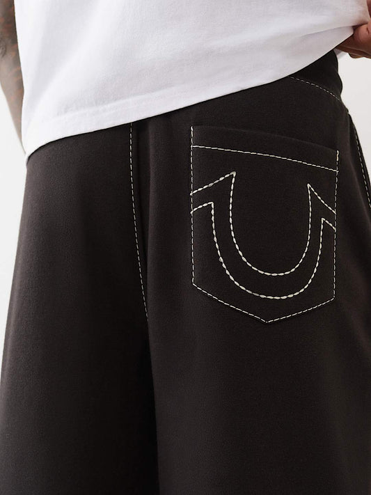True Religion Sweatpants No1 Baggy Big T Jet Black
