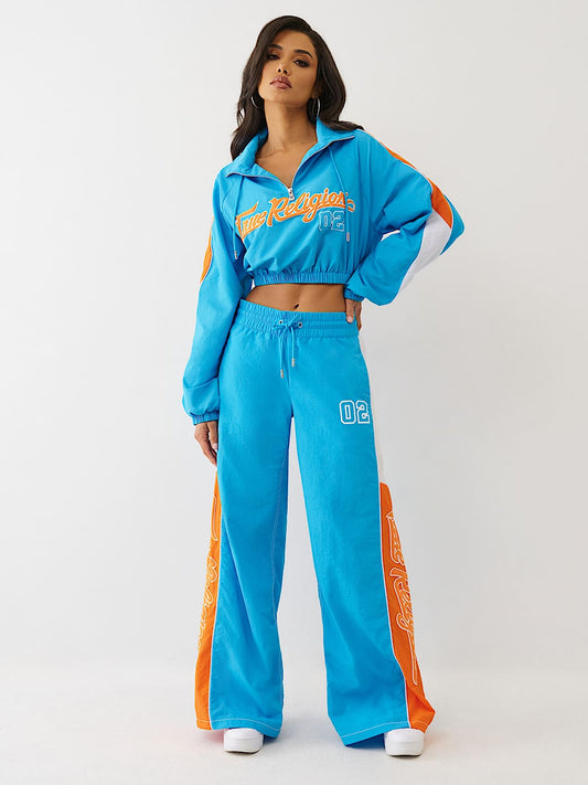 True Religion Sweatpants Color Block Nylon Blithe