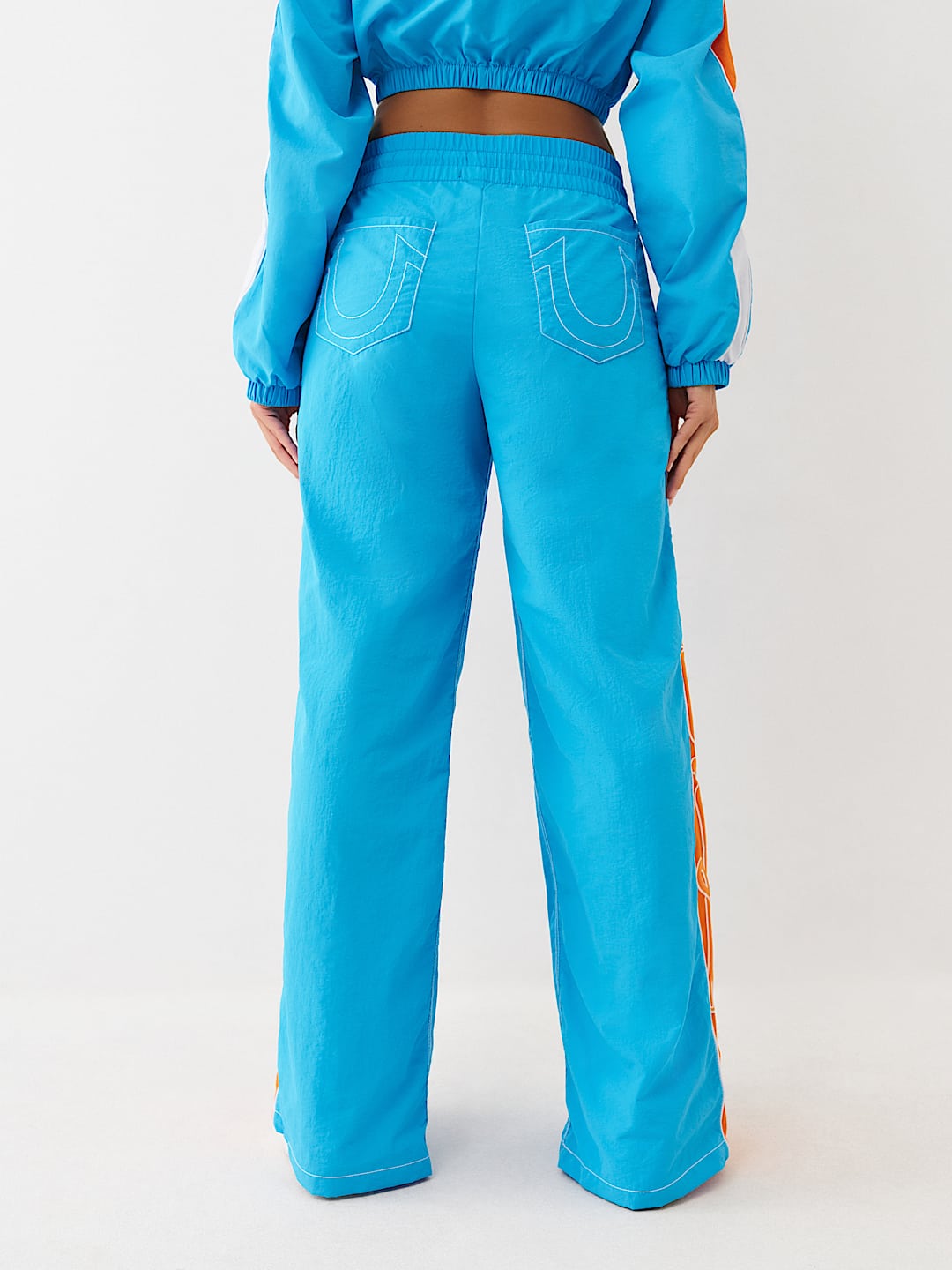 True Religion Sweatpants Color Block Nylon Blithe