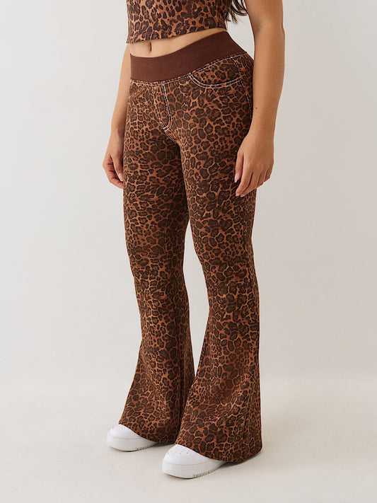 True Religion Sweatpants Big T Crystal Mr Leopard