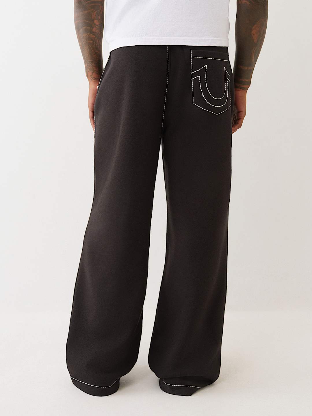 True Religion Sweatpants No1 Baggy Big T Jet Black