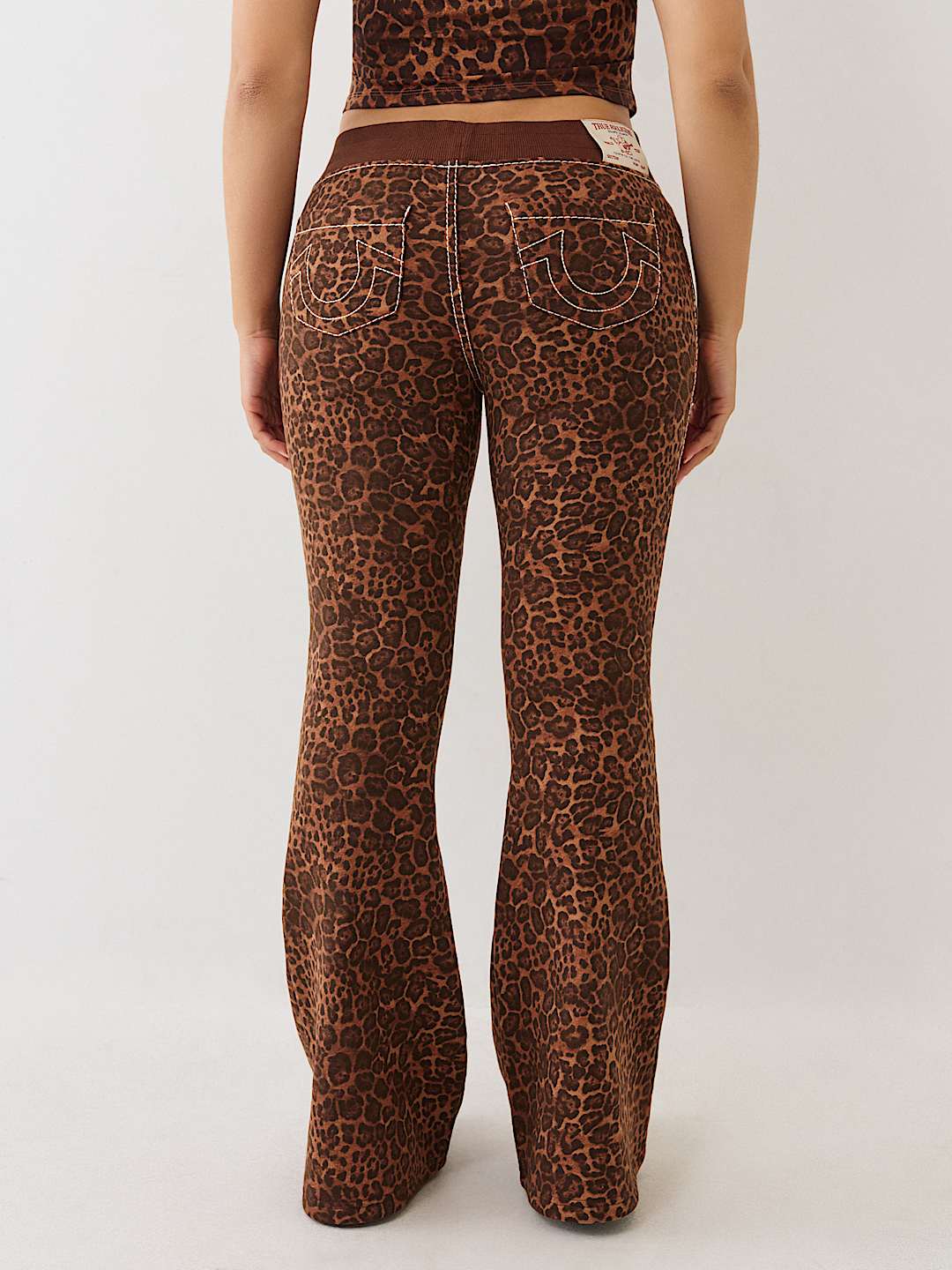 True Religion Sweatpants Big T Crystal Mr Leopard