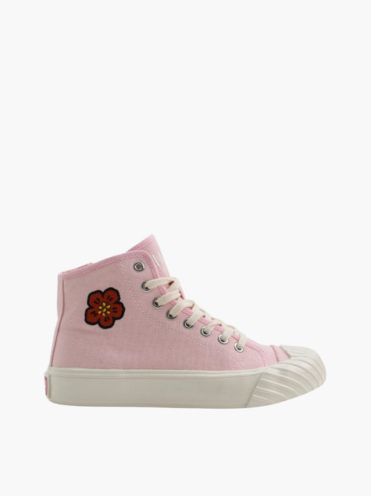 Kenzo Sneaker Boot Flower Logo Pink